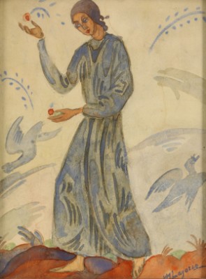 A Stylised Figure by Maria Alexandrovna LAGORIO - auction artwork with signature