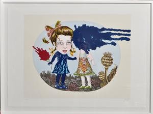 Børn På Mark by Julie NORD - auction artwork with signature