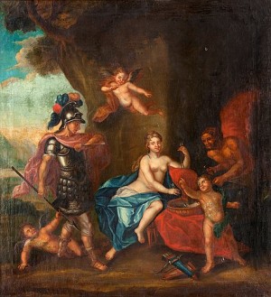 Vid Vulkanus Smedja by David Von CÖLN - auction artwork with signature