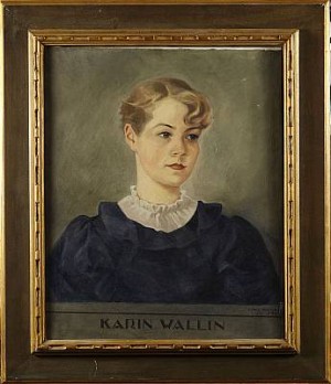 Porträtt Av Karin Wallin by Einar NERMAN