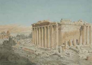 The Temple Of Jupiter, Baalbek by Richard Phene SPIERS - auction artwork with signature