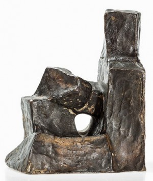Bronze Of A Seated Figure by Fritz WOTRUBA - auction artwork with signature