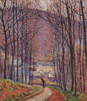 Chemin Et Sous-bois by Gustave Camille Gaston CARIOT