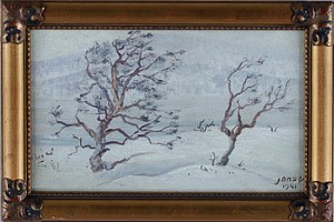 Vinterlandskap Från Kesudalen by Paul JONZE