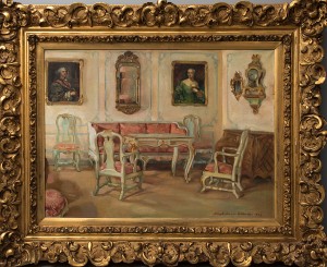 Interiör by Margit AARNIO-AALTONEN - auction artwork with signature