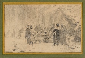 Scen From An Opera by Ilya Efimovich REPIN
