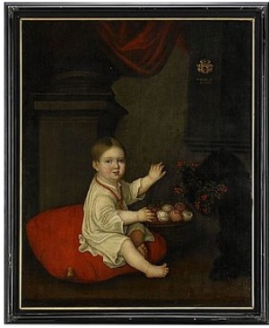 Frans Johan Crusebjörn Som Barn - 1 år by Martin Van The Elder MYTENS