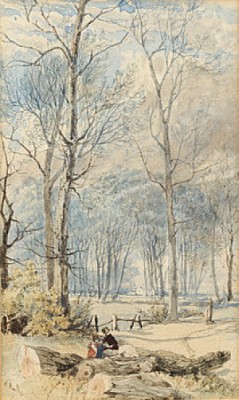 Vårlandskap by William HULL - auction artwork with signature
