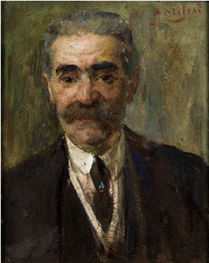 Portrait Eines Herren by Alessandro MILESI - auction artwork with signature
