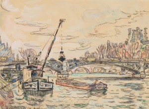 Pont Des Arts, Paris by Paul SIGNAC