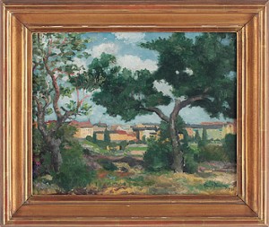 Grönskande Landskap Med Träd by Knut JANSON