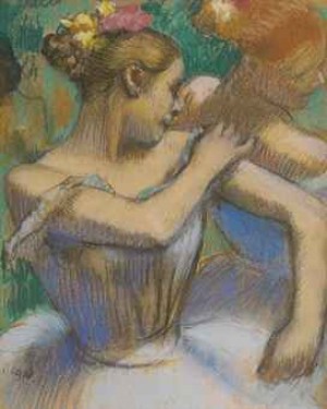 Danseuse Rajustant Ses épaulettes by Edgar DEGAS