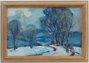 Winter Landscape by Carl Frederick GAERTNER