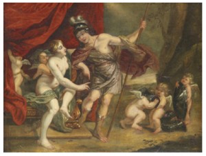 Venus, Mars Och Cupido by Antoine COYPEL