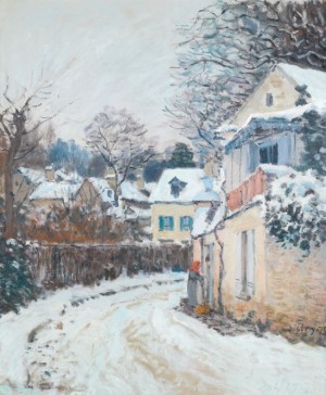Route à Louveciennes by Alfred SISLEY