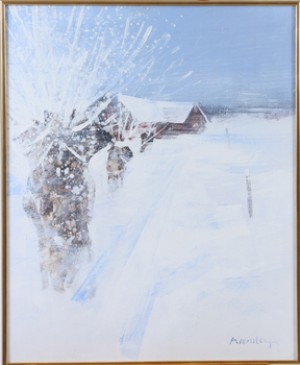 Skånskt Vinterlandskap by Leif KANDER