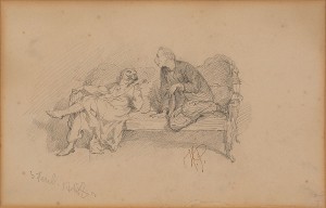 Caricature Of The Artist by Ilya Efimovich REPIN