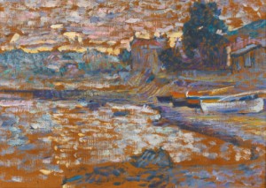 Bateaux échoués Au Lavandou by Henry Herman CROSS