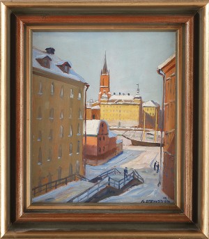 Vy över Riddarholmen by Gunnar ZETTERSTRÖM