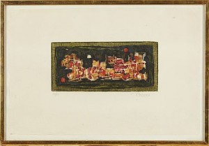 Composition by Roger BISSIERE - auction artwork with signature