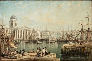 Hamnbild Med Fartyg by Samuel PRITCHETT - auction artwork with signature
