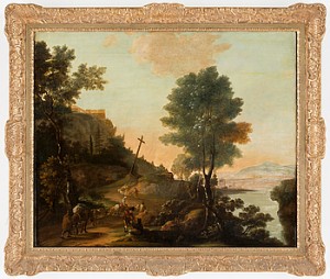 Pastoralt Landskap Med Rastande Figurer by Willem De HEUSCH