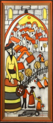 Doorway To The Village by Elke SOMMER - auction artwork with signature