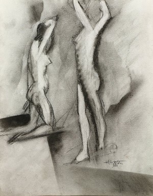3 Studies In Nude by Karl Albert KASTEN - auction artwork with signature