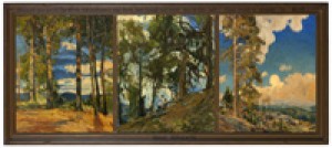 ''the Trees'', Triptych, Three Tree-themed Landscapes by Karl YENS