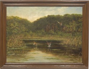 Ducks Landing by George MAJEWICZ - auction artwork with signature