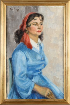 Kvinnoporträtt by Eva PAULI - auction artwork with signature