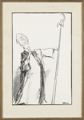 Karikatyr Olof Palme by Martin LAMM