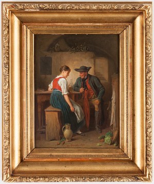 På Värdshuset by Alfred FRIEDLÄNDER VON MALHEIM - auction artwork with signature