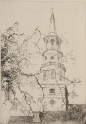 St. Michael's Spire by Alfred Heber HUTTY