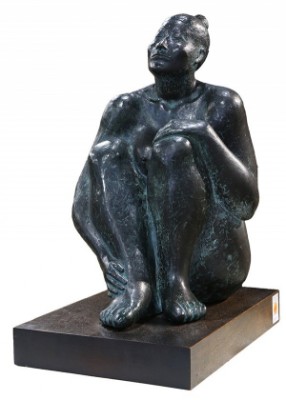 Woman In Repose by Armando AMAYA - auction artwork with signature