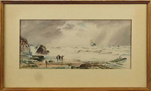 Skeppsbrott by Leopold RIVERS - auction artwork with signature