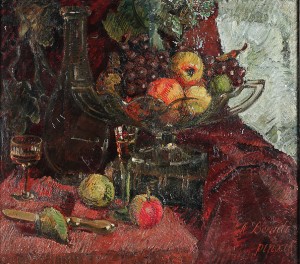 Fruktstilleben by A. BONDI - auction artwork with signature