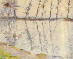 Lever De Soleil En Avril by Jules MERCKAERT - auction artwork with signature