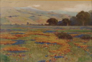 California Poppy Landscape by Arthur William BEST