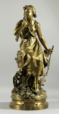 Le Chant Des Alouettes by Hippolyte François MOREAU - auction artwork with signature
