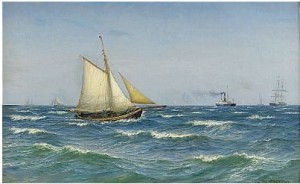 Fartyg Till Havs by Vilhelm Karl Ferdinand ARNESEN