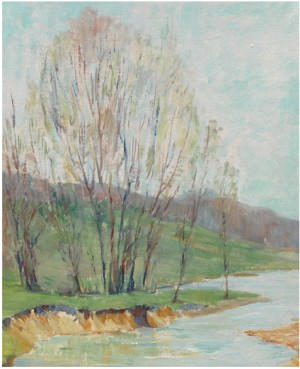 Early Spring by Pascal ‘Pat’ SCIBETTA - auction artwork with signature