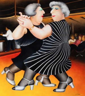 Dancing Ladies by Beryl COOK
