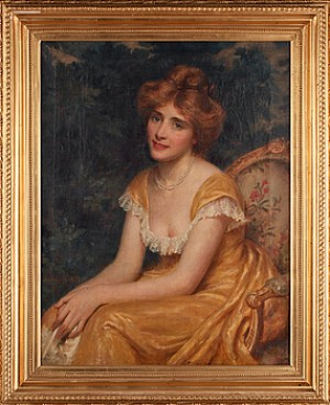 Damporträtt by Sidney W WHITE - auction artwork with signature