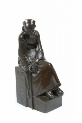 Bretonne Assise by Louis Henri NICOT - auction artwork with signature