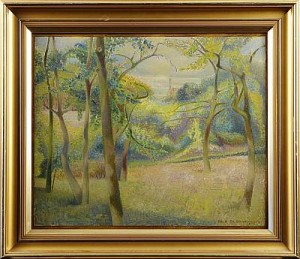 Franskt Landskap 1933 by Erik OLSON