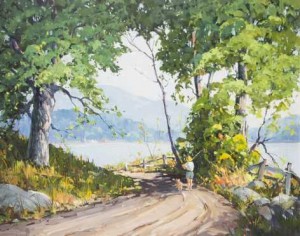 Landscape by Robert Shaw WESSON - auction artwork with signature