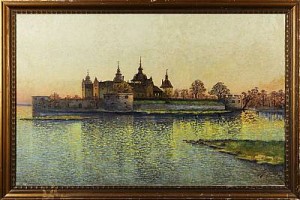 Kalmar Slott by OTTO T. - auction artwork with signature