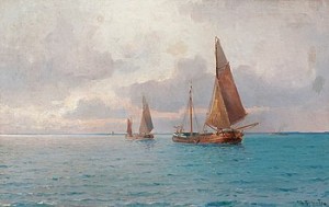Aftonstämning Till Havs by Ludvig RICHARDE