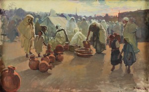 Arabisk Marknad by Dario MECATTI - auction artwork with signature
